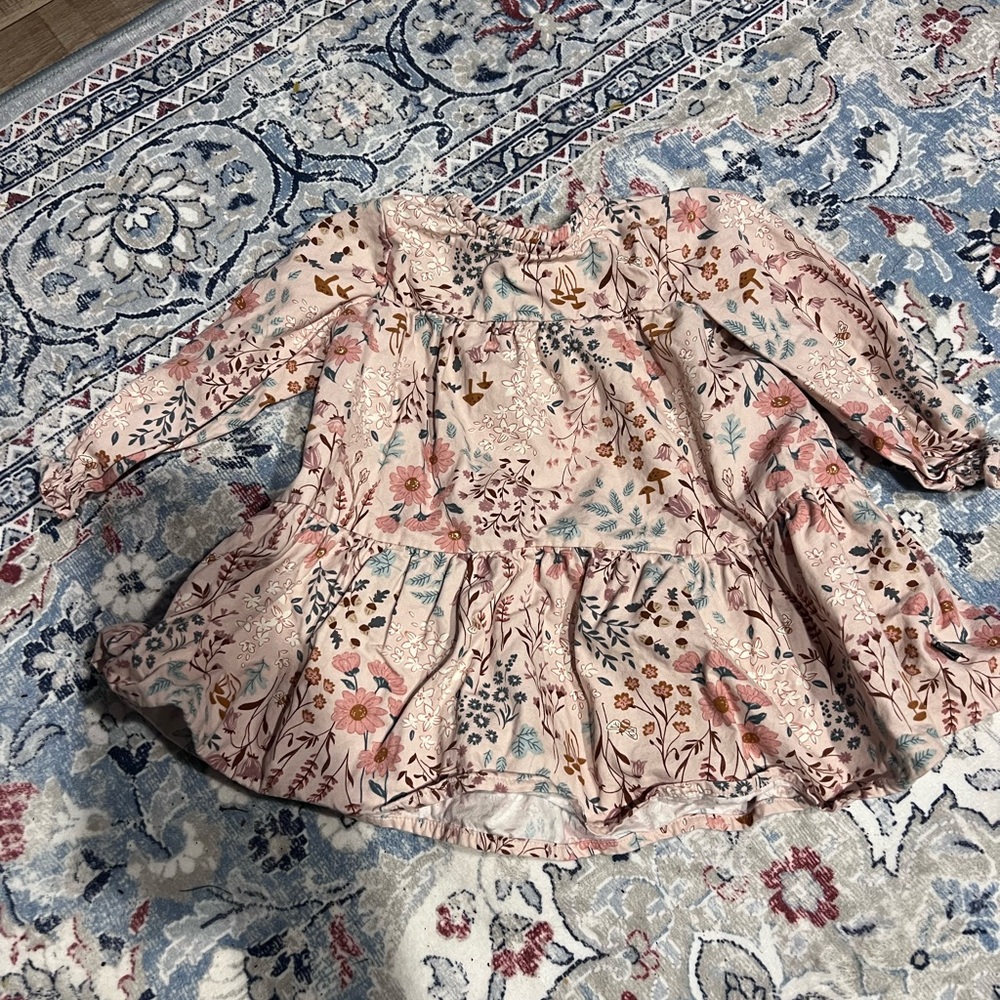 Floral Pink Kids Dress